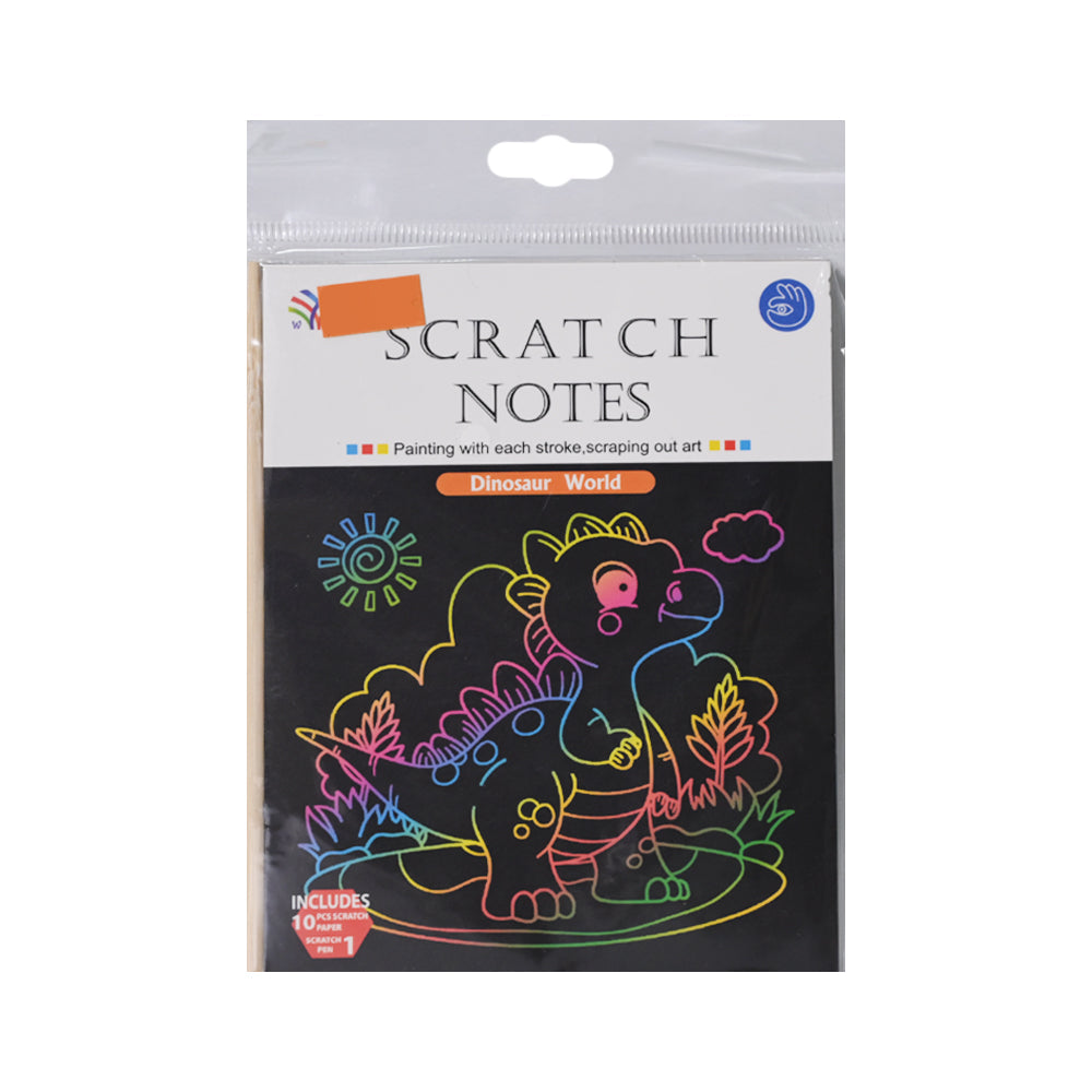WX-GGN SCRATCH NOTE BOOK DINO WORLD