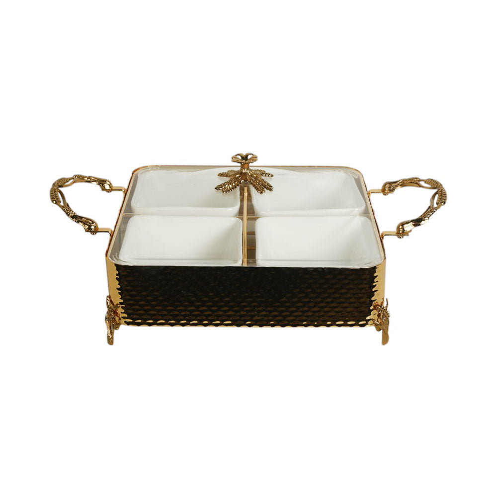 DRY FRUIT DISH ORCHID CD-6617