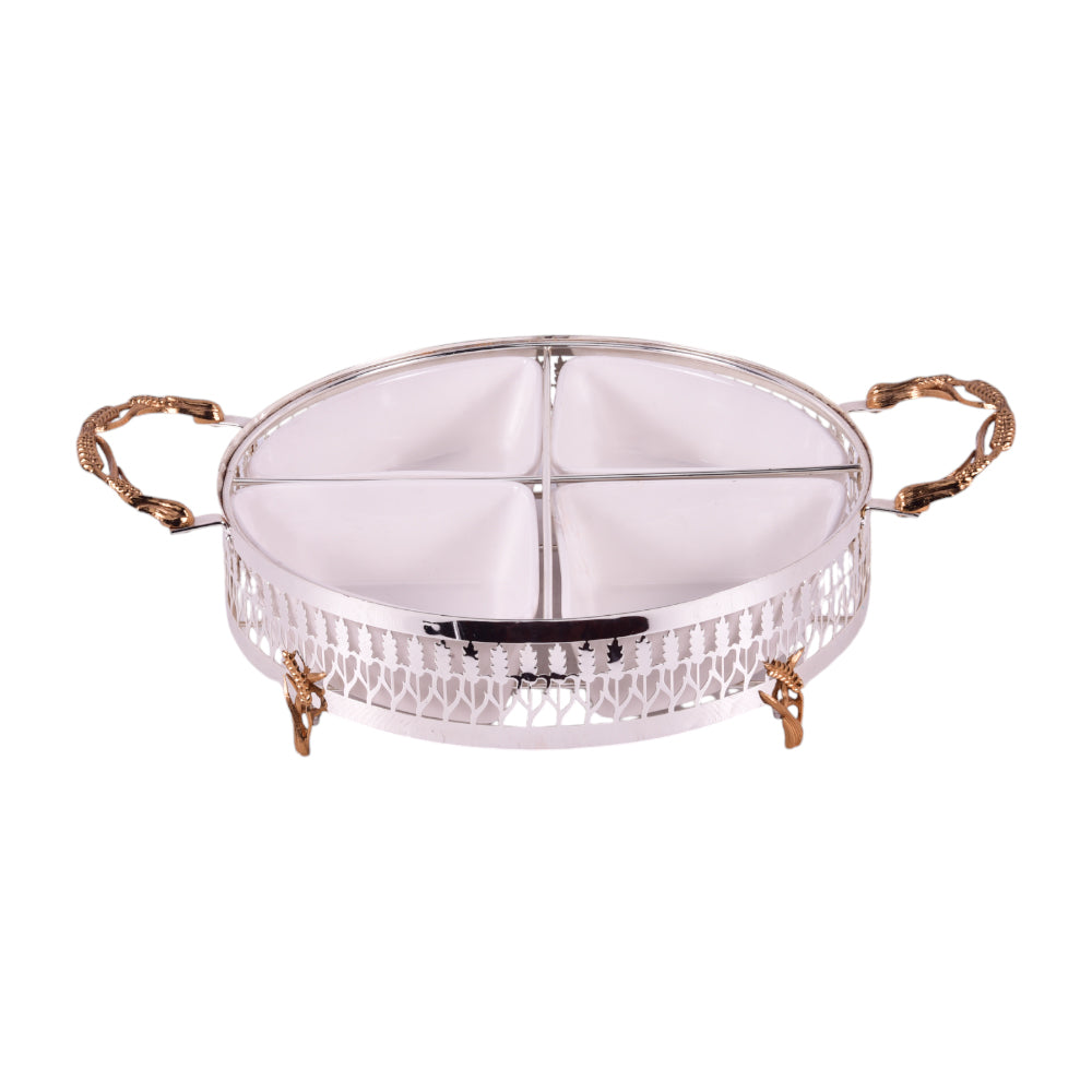 DRY FRUIT DISH ORCHID CD-6646