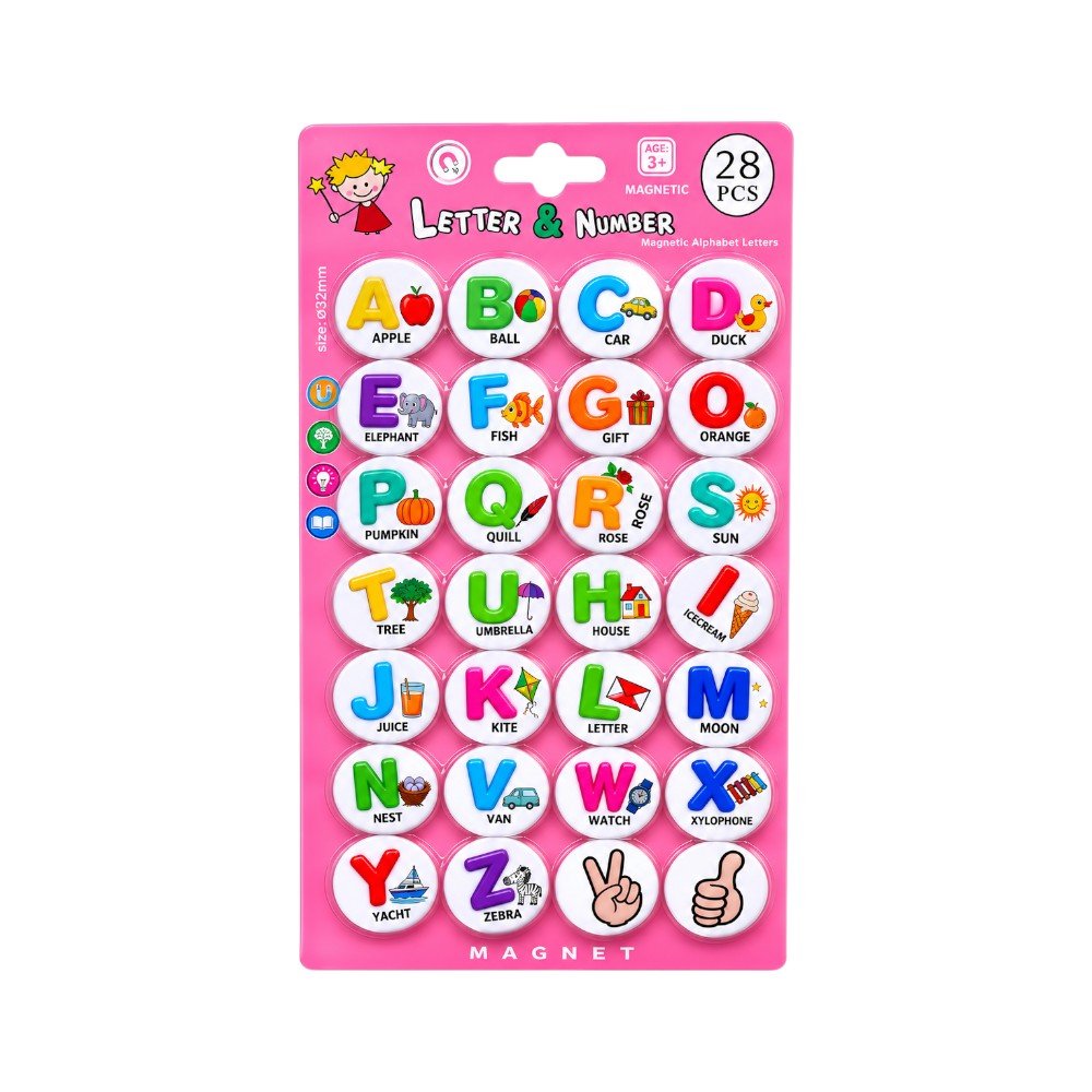 H-0113 MAGNETIC LETTER & NUMBER LETTER 28PC IR