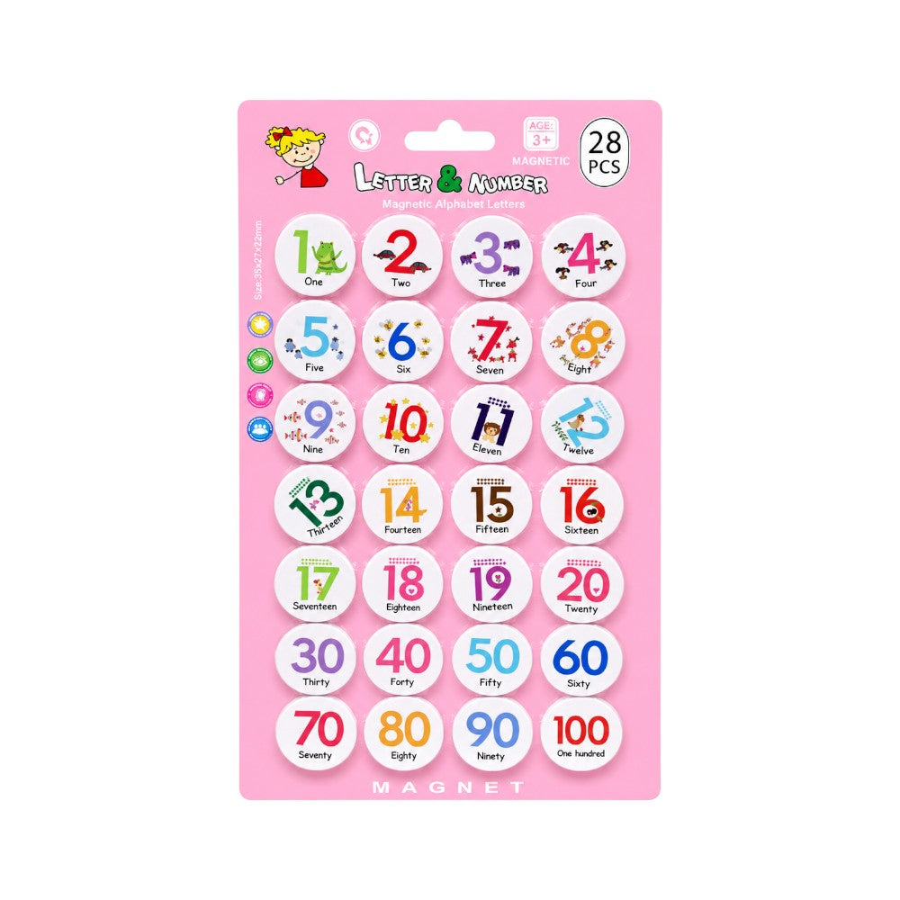 H-0115-123 MAGNETIC LETTER 123 28PC IR