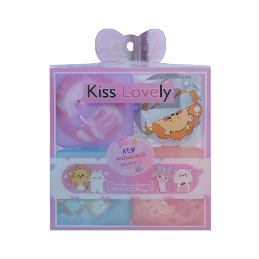 KISS LOVELY PROFESSIONAL POWDER PUFF 4IN1 FP-3092