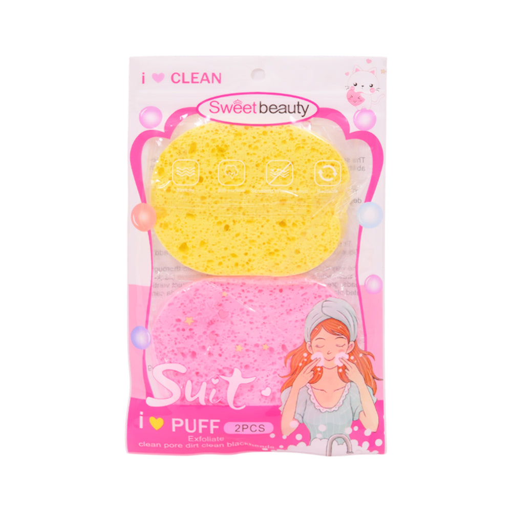 SWEET BEAUTY CLEANSING SPONGE 2IN1 BX-3592