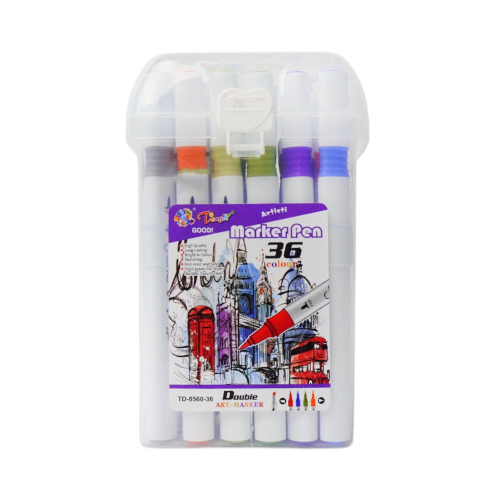 8560-36 DOUBLE ART MARKER 36CLR