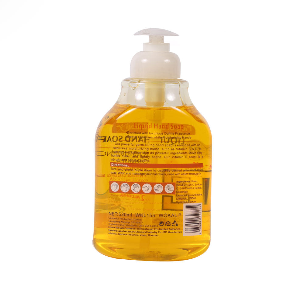 WOKALI HAND SOAP MOISTURIZING VITAMIN E 520 ML BASIC