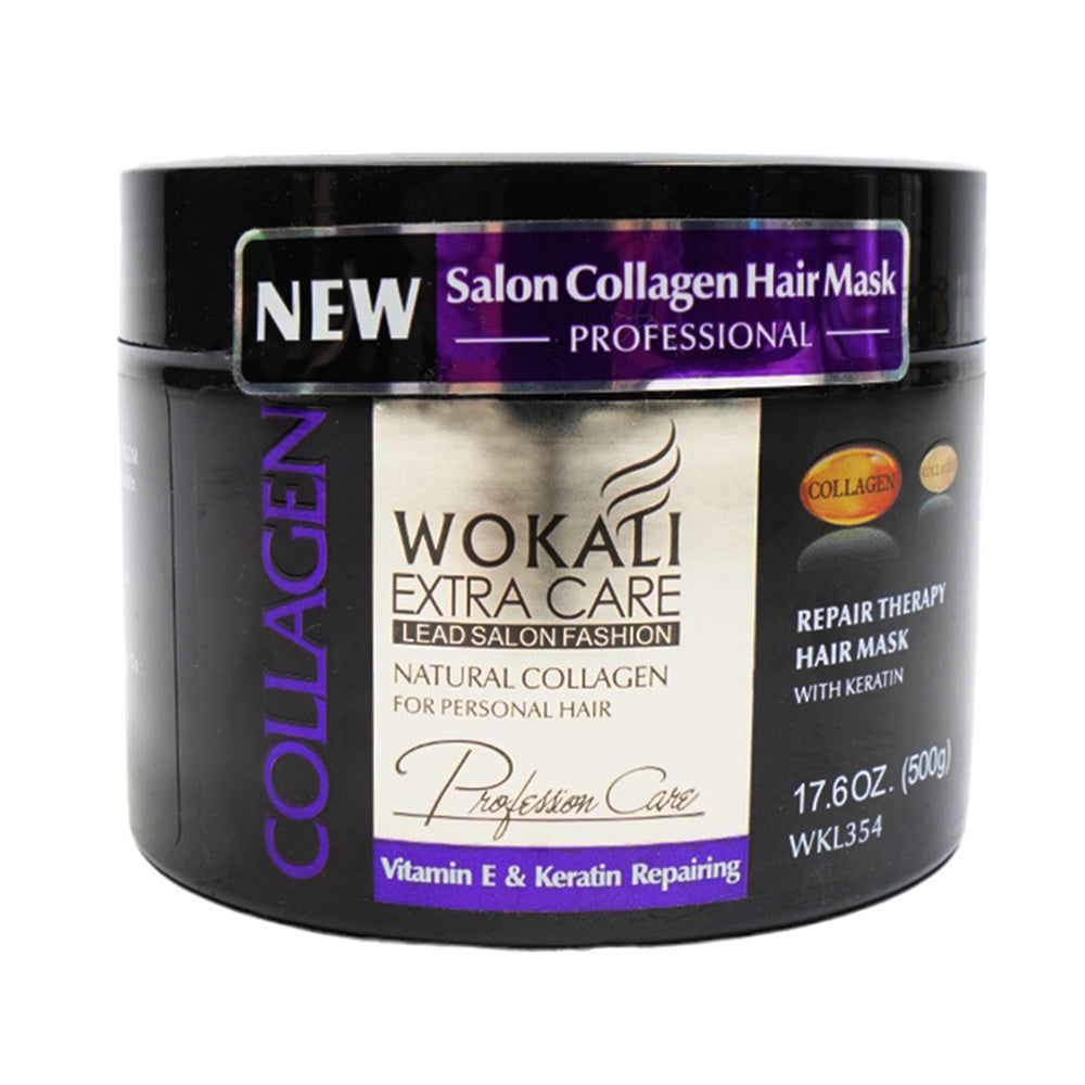 WOKALI COLLAGEN REPAIR THERAPY HAIR MASK WKL354 500G – Al-Fatah