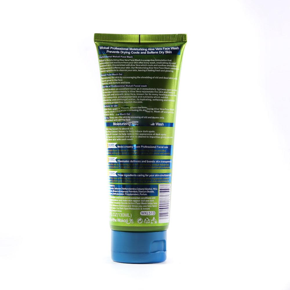 WOKALI FACE WASH GEL ALOE VERA N NATURAL OIL IR 130 ML WKL51