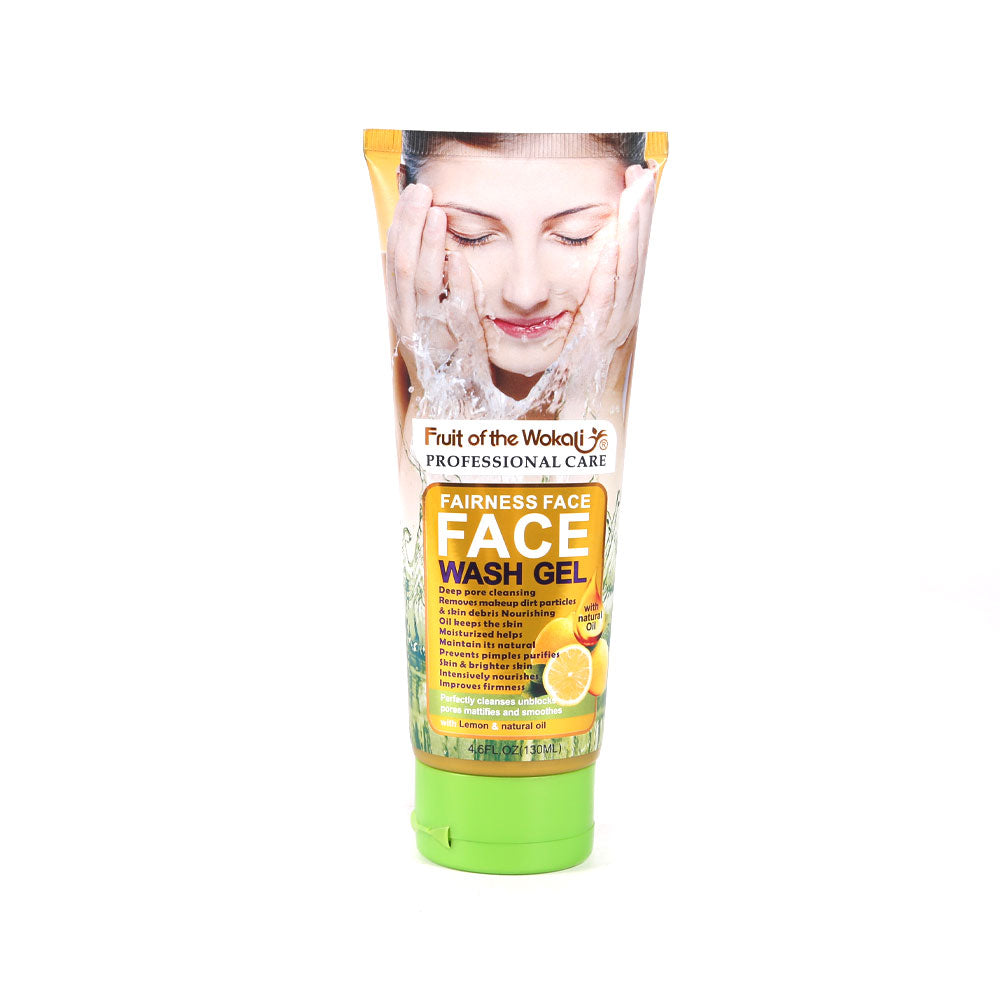 WOKALI FACE WASH GEL LEMON N NATURAL OIL IR 130 ML WKL514