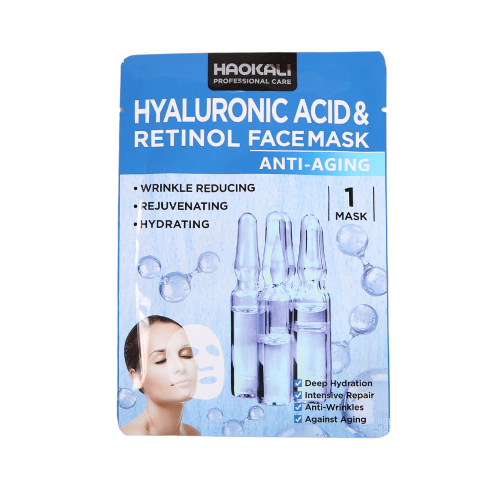 WOKALI HYALURONIC ACID & RETINOL FACE MASK IR HA-3024 30ML