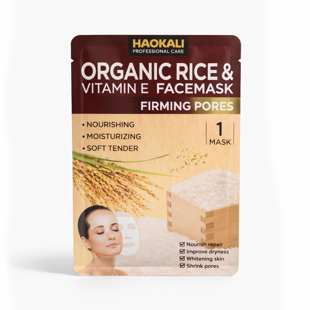 HAOKALI ORGANIC RICE SHEET MASK 1PC 30ML IR HA-3027