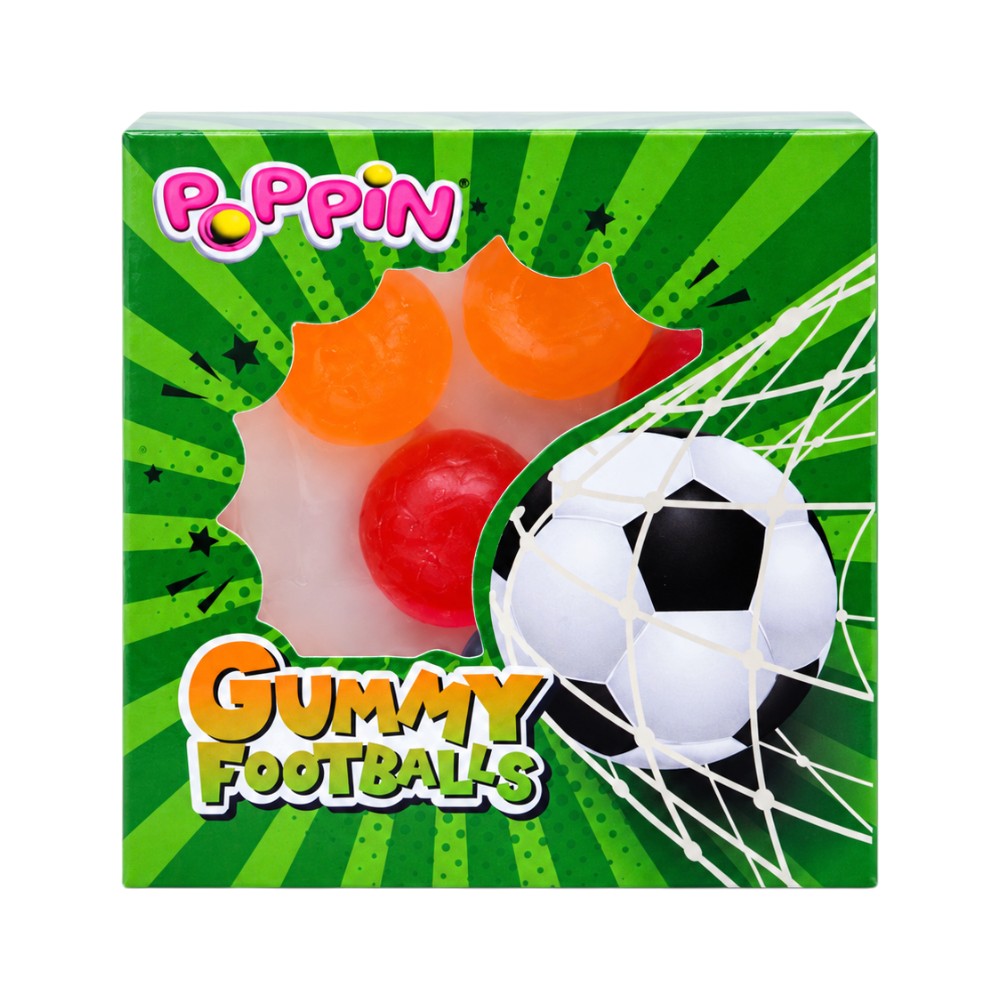 POPPIN GUMMY FOOTBALLS JELLY 15 GM