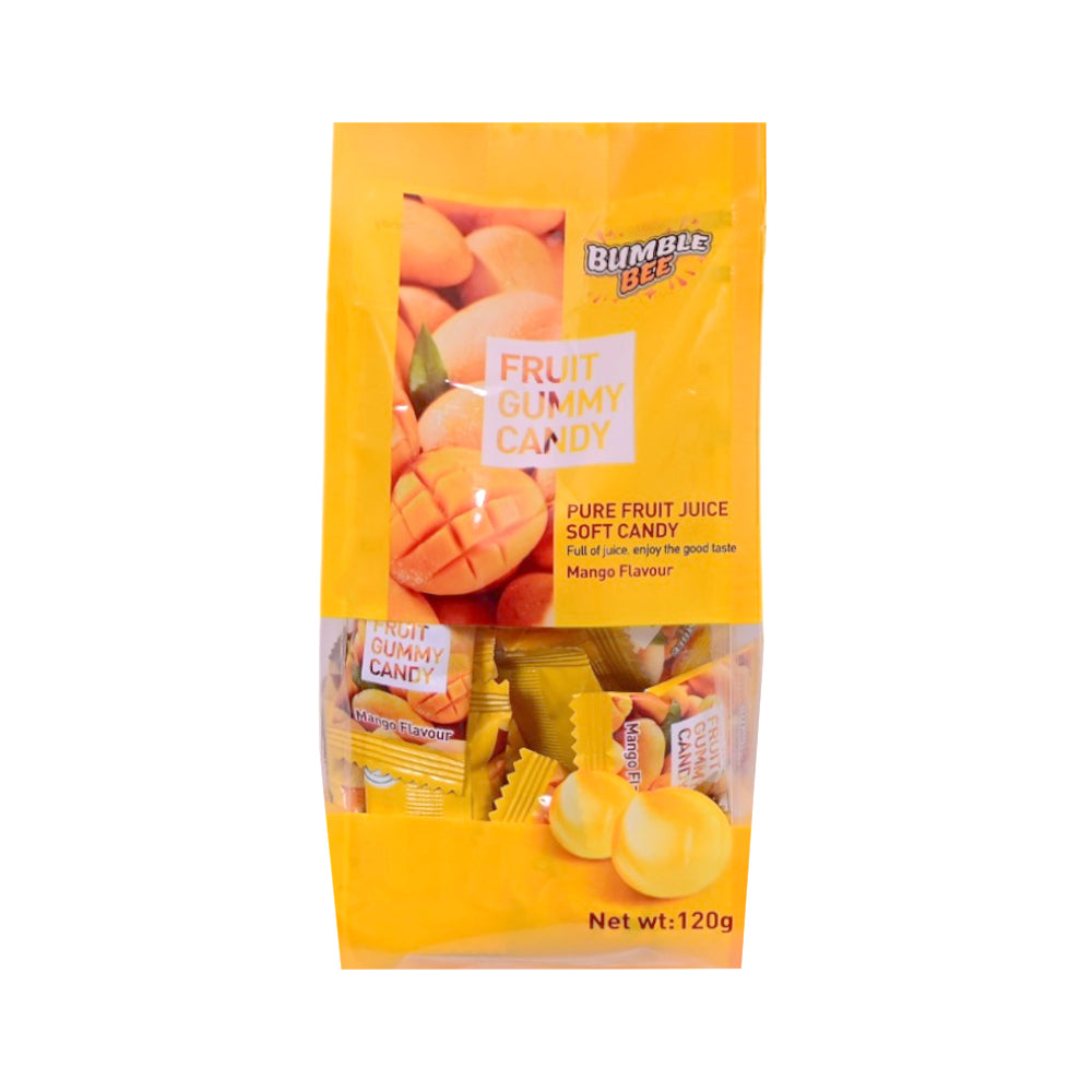 BUMBLE BEE FRUIT JUICE GUMMY MANGO 120G BAG