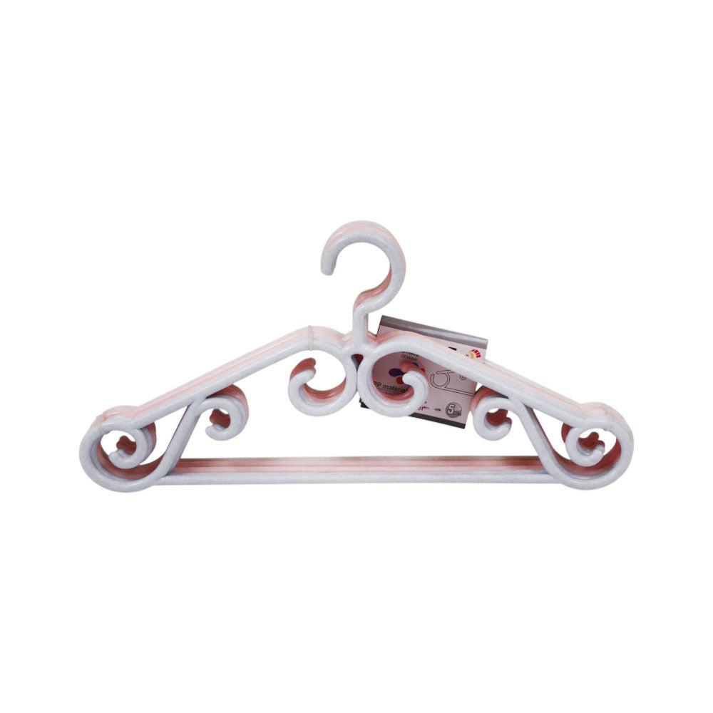 FASHION PLASTIC HANGER 5PC IR B19-7981