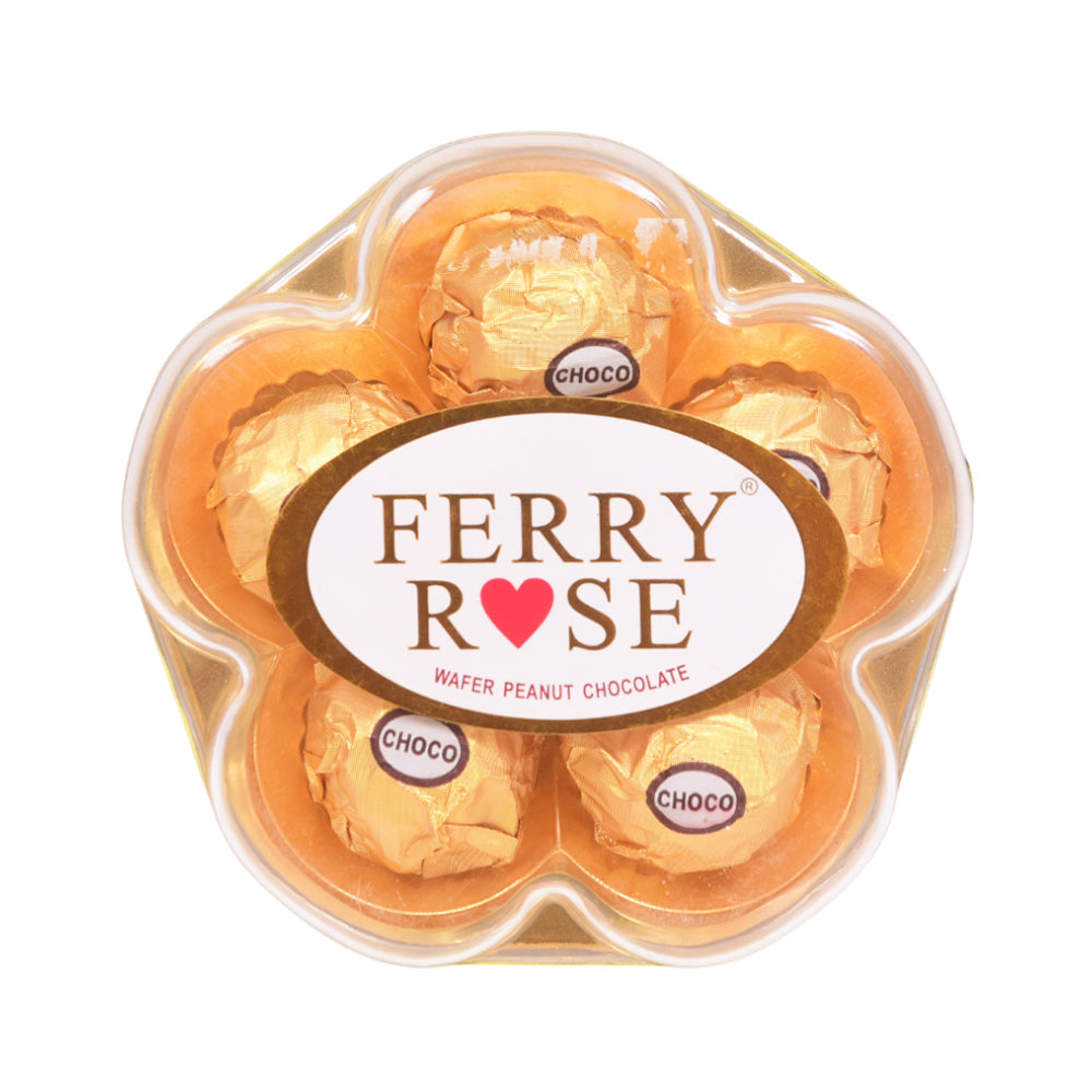 FERRY ROSE CHOCOLATE FLOWER SHAPE BOX T-5 62.5 GM