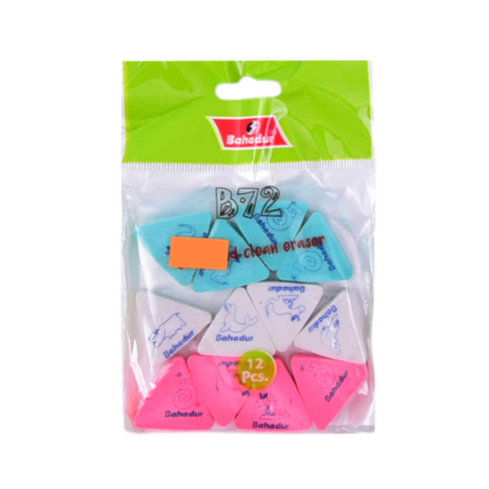 B-72 Bahadur Eraser 12PC Pack B.i