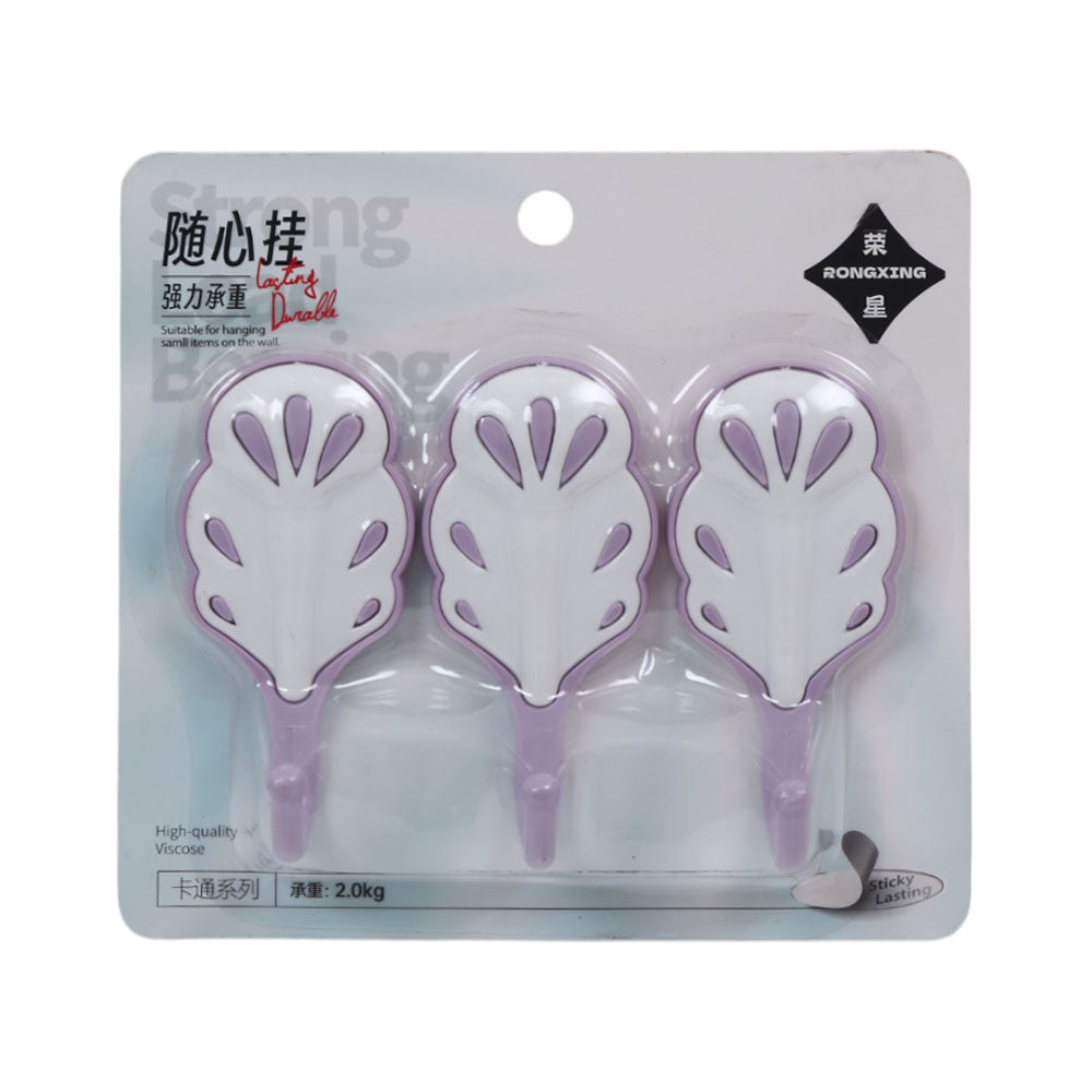 STRONG ADHESIVE HOOK 3PC PACK Q/HRS1