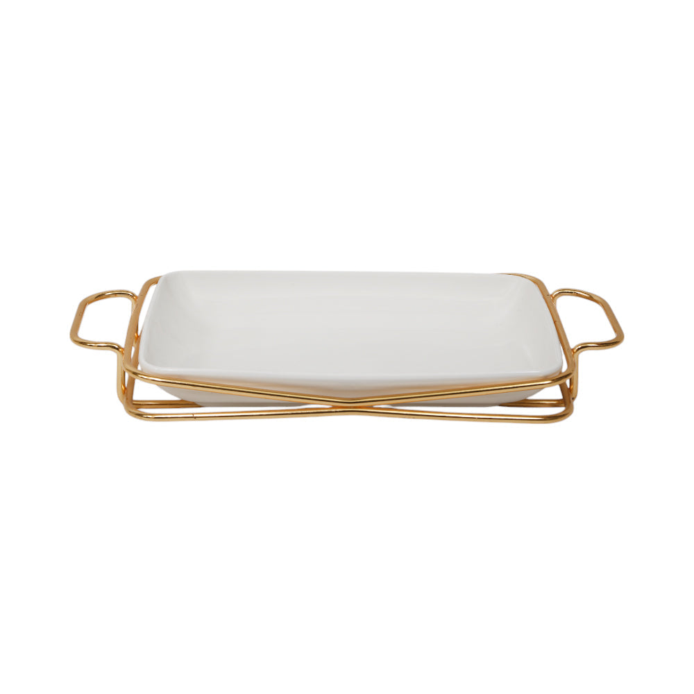 DISH WITH STAND BRILLIANT BR16009G