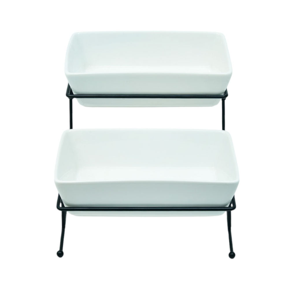 DISH SERVING BRILLIANT 2 TIER BR0062 BASIC