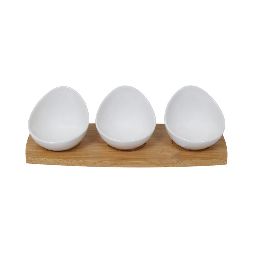 BOWL SET 3PC WITH BAMBOO TRAY BRILLIANT BR0276