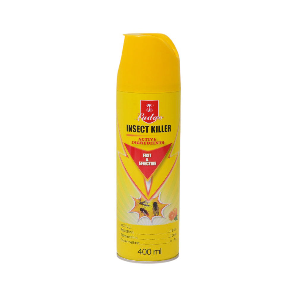 LUDAO INSECT KILLER SPRAY YELLOW COLOR 400 ML