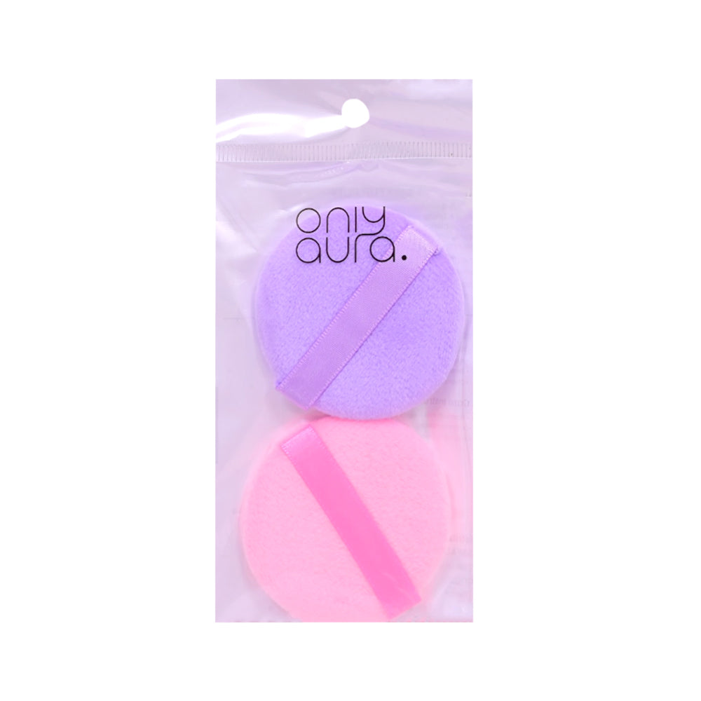 ONLY AURA ROUND POWDER PUFF 2PCS PUFF-04