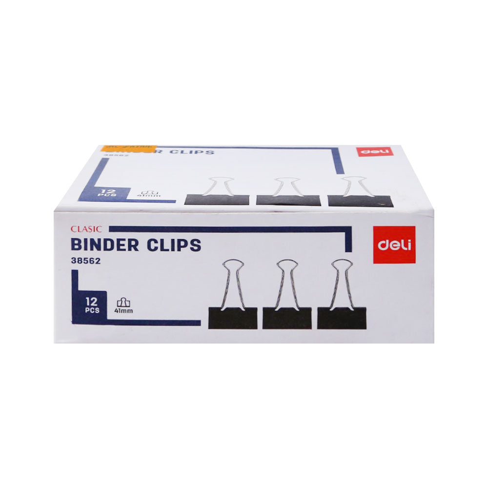 38562 DELI BINDER CLIP 41MM BOX
