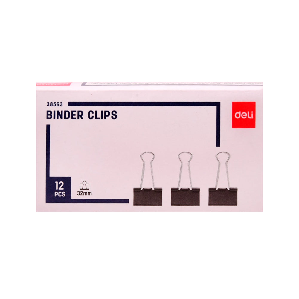 38563 DELI BINDER CLIP 32MM
