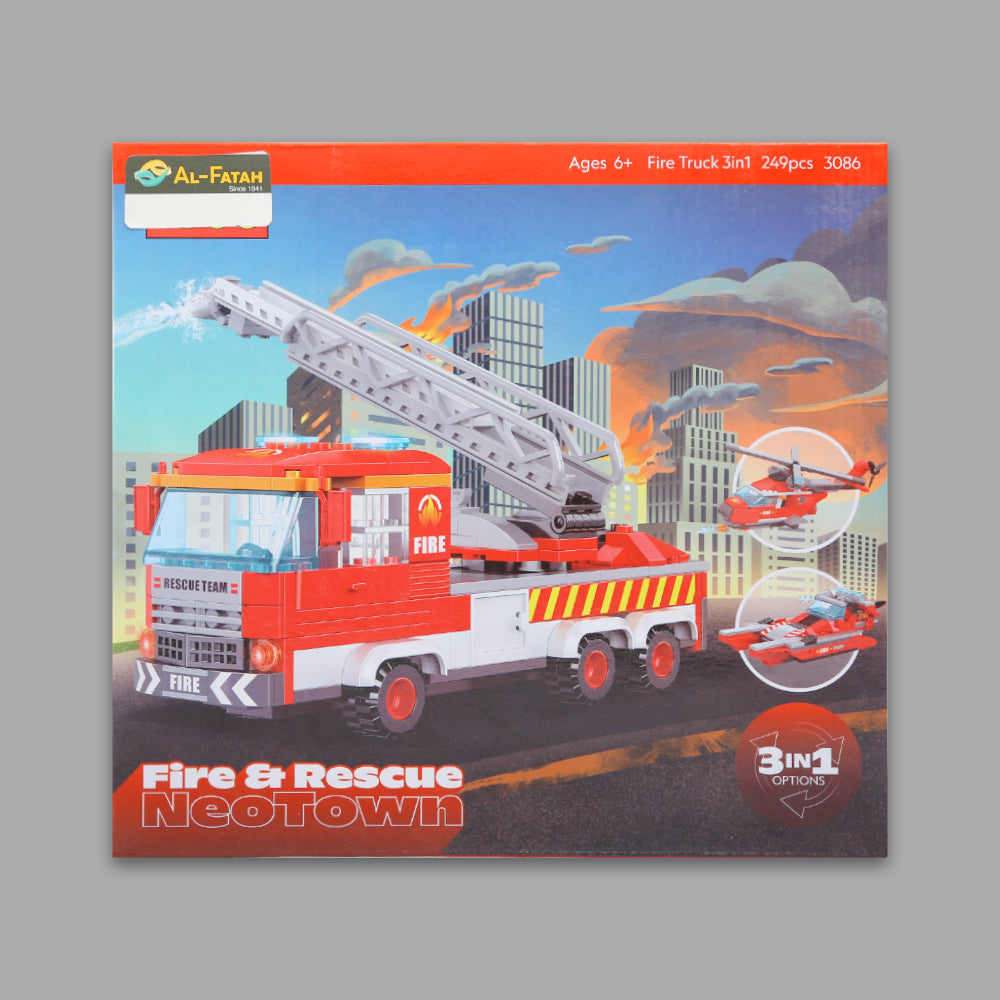 3086 COGO FIRE RESCUE BLOCKS 3IN1 249PC H.B