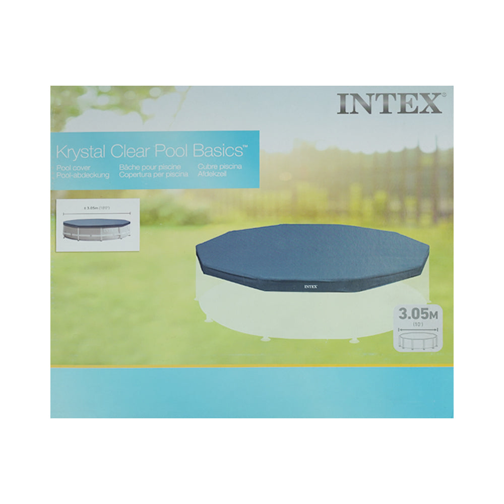 28030 INTEX KRYSTAL CLEAR POOL COVER 10FT A.I