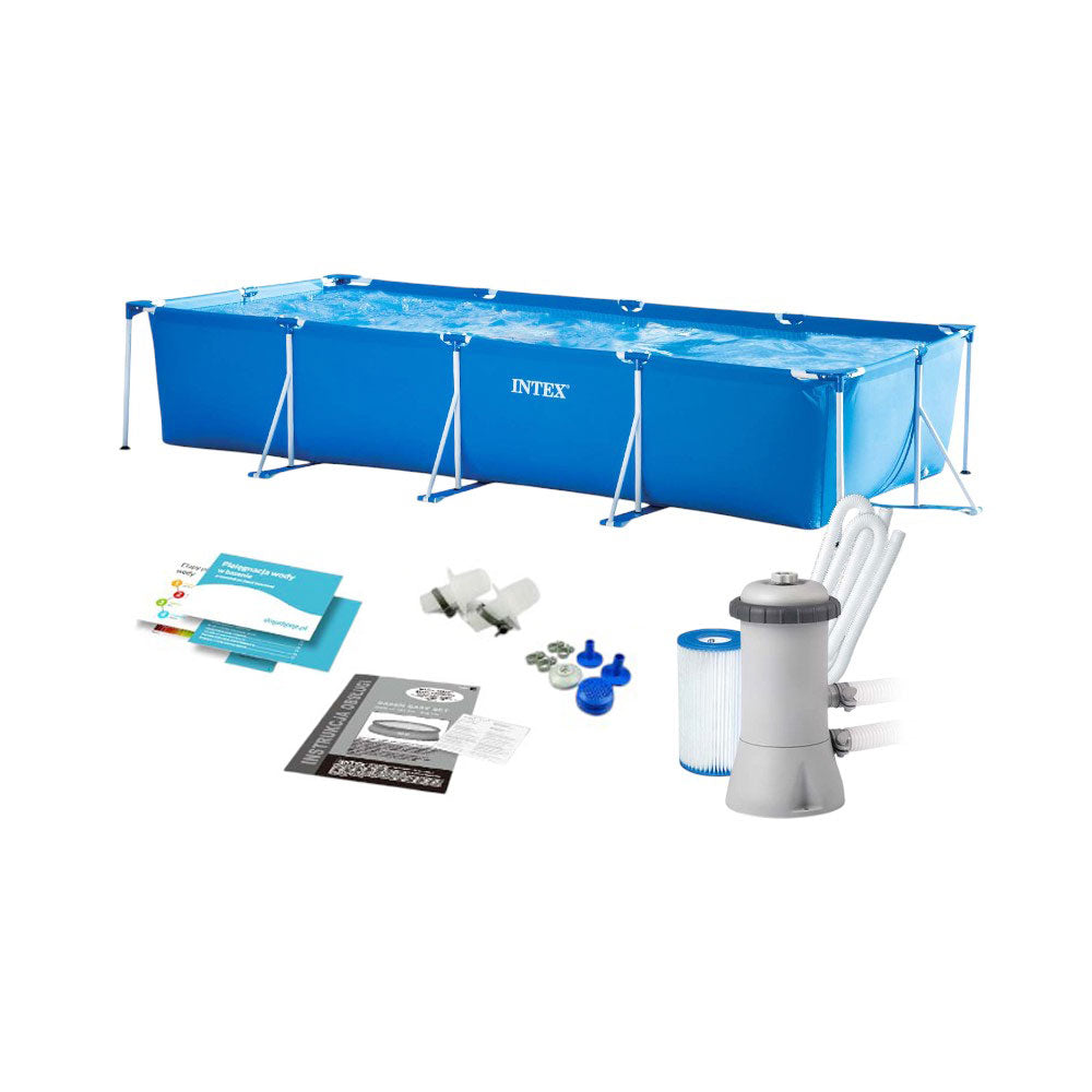 28274 Intex Rectangle Frame Pool set 177*86*33 A.i (6+YER)