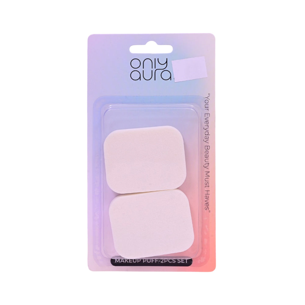 ONLY AURA MAKEUP SQUARE PUFF 2PCS SET FF102