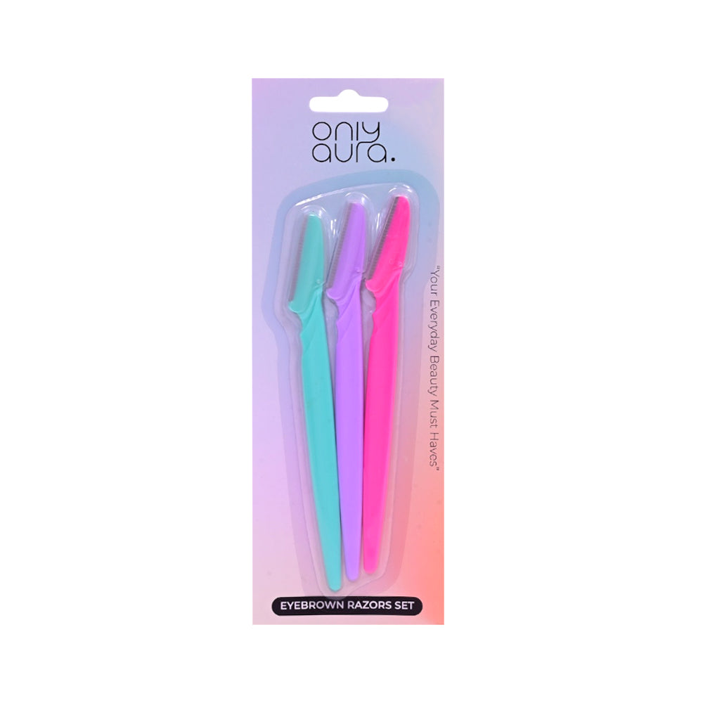 ONLY AURA EYEBROW RAZOR 3PCS SET M010