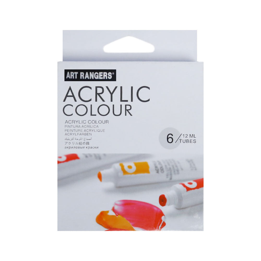 EA0612C ART RANGER ACRYLIC COLOUR 6TUBES