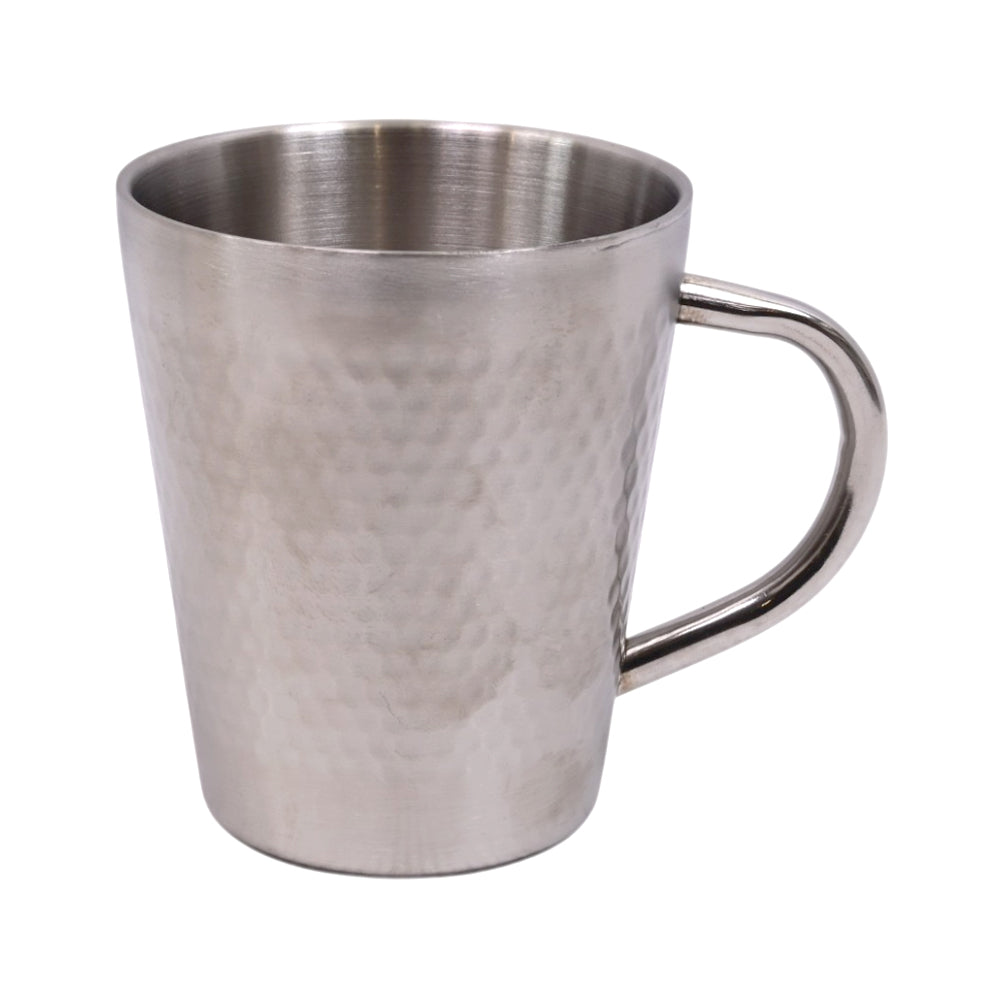 MUG STEEL SILVER 300 ML HAMMERED 28-2/8769