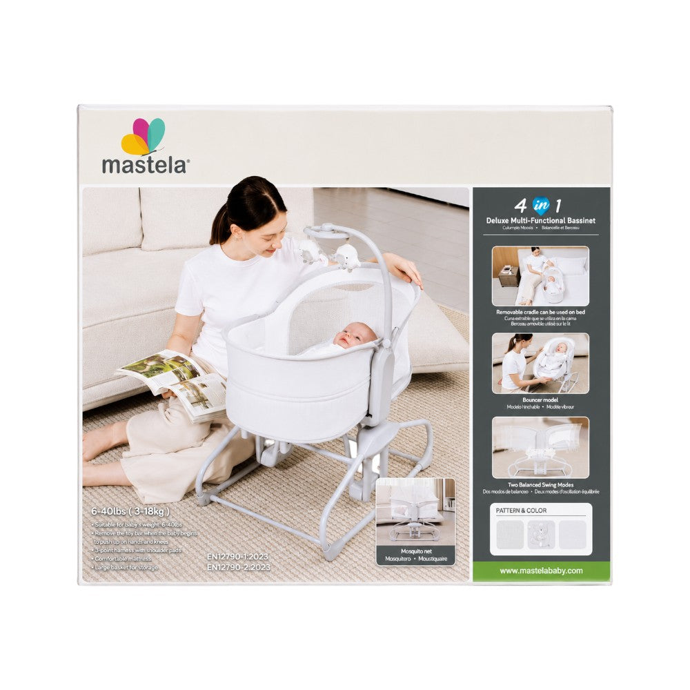 9877 MASTELA DELUX BASSINET 4IN1 BBZ