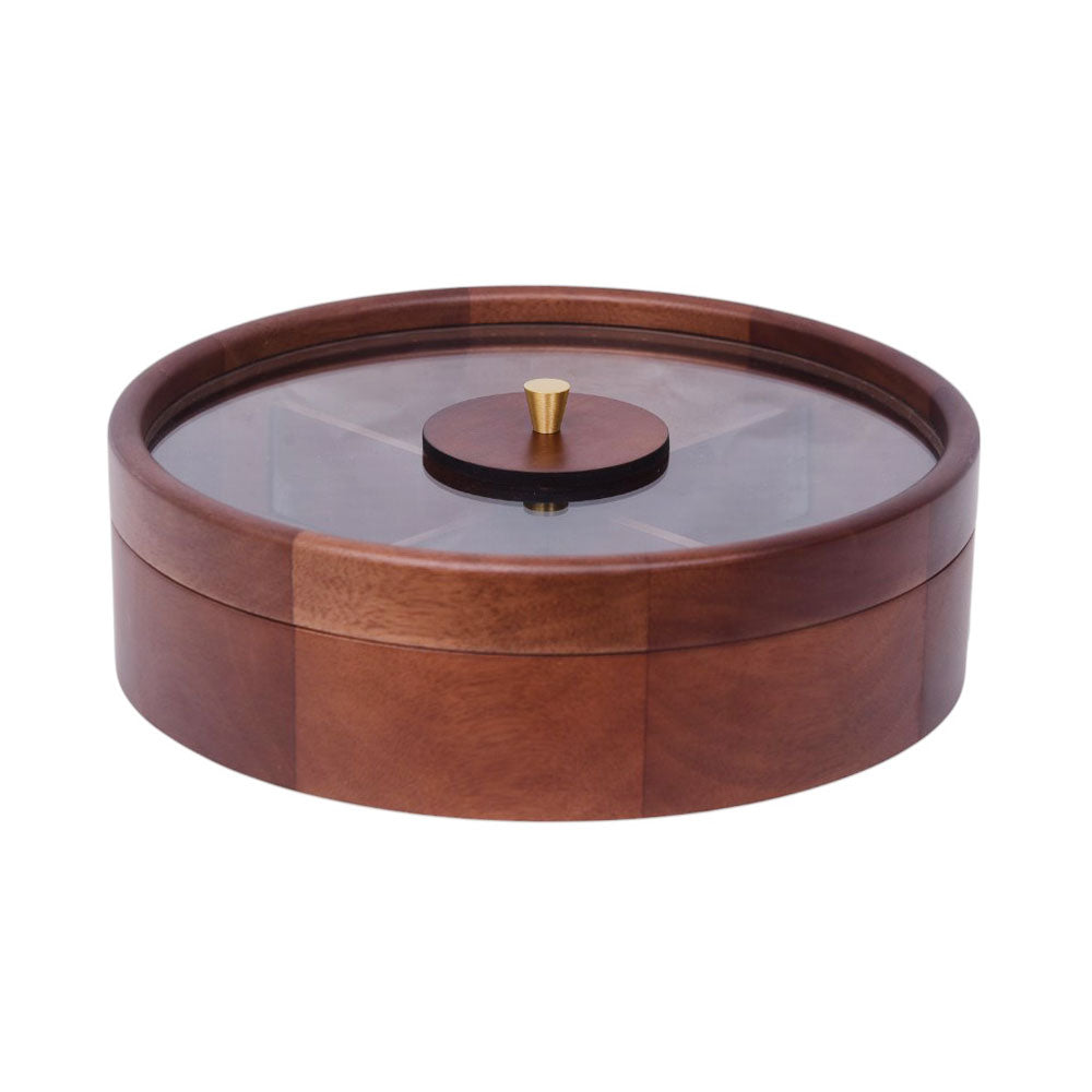 CAKE DISH WOODEN XY013