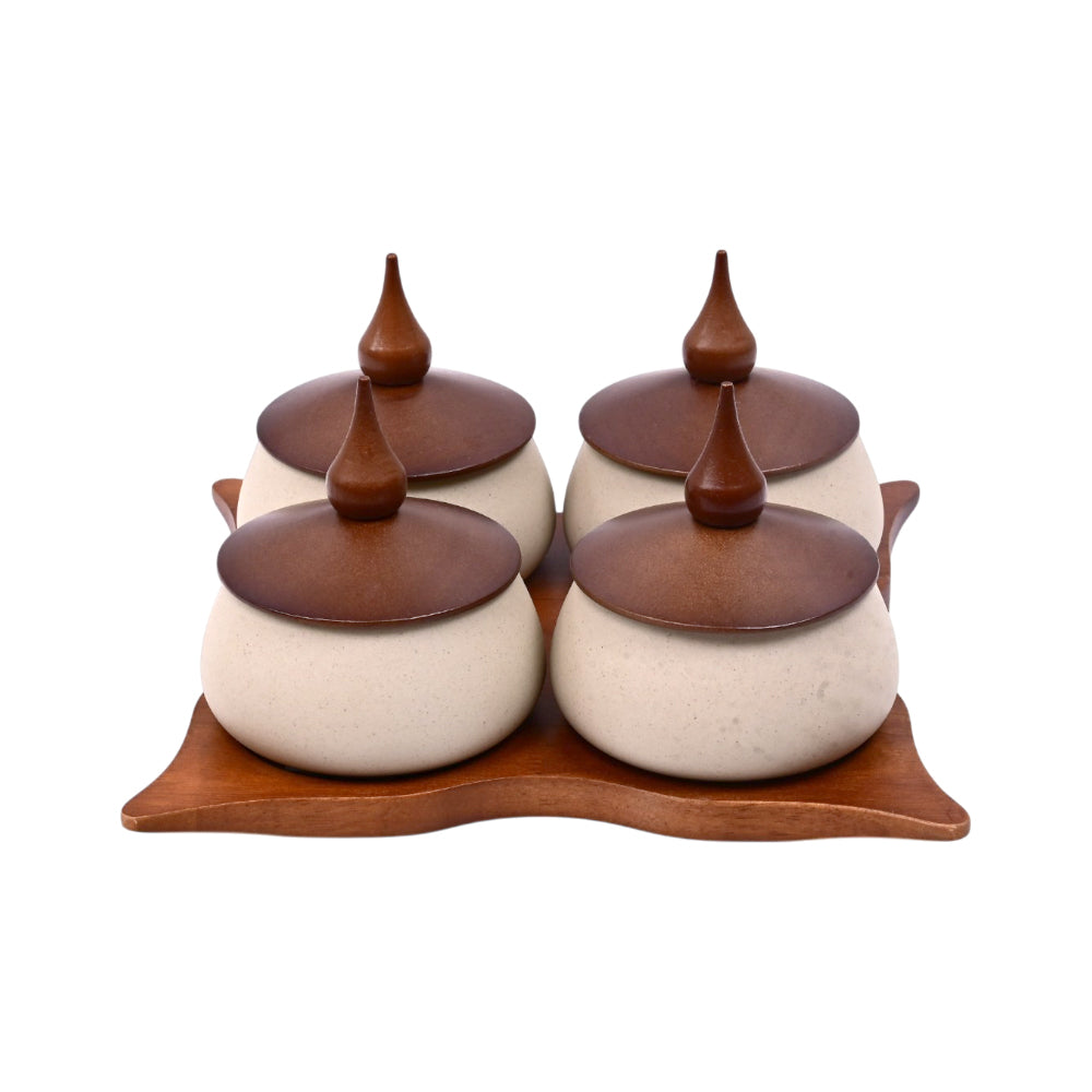 BOWL SAUCE SET 5 PCS PORCELAIN IR QX11/YY2578-4G
