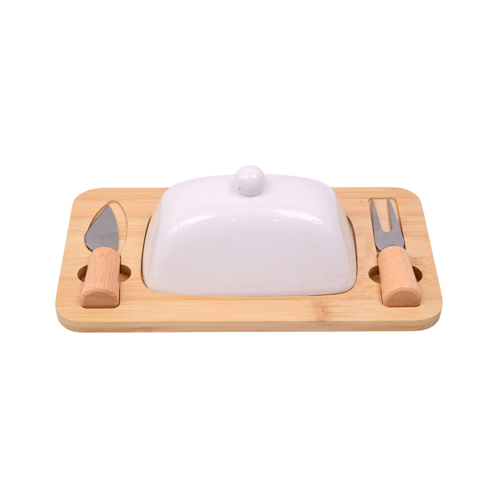 DISH BUTTER SET 4 PCS PORCELAIN IR QX24/ZY200-4