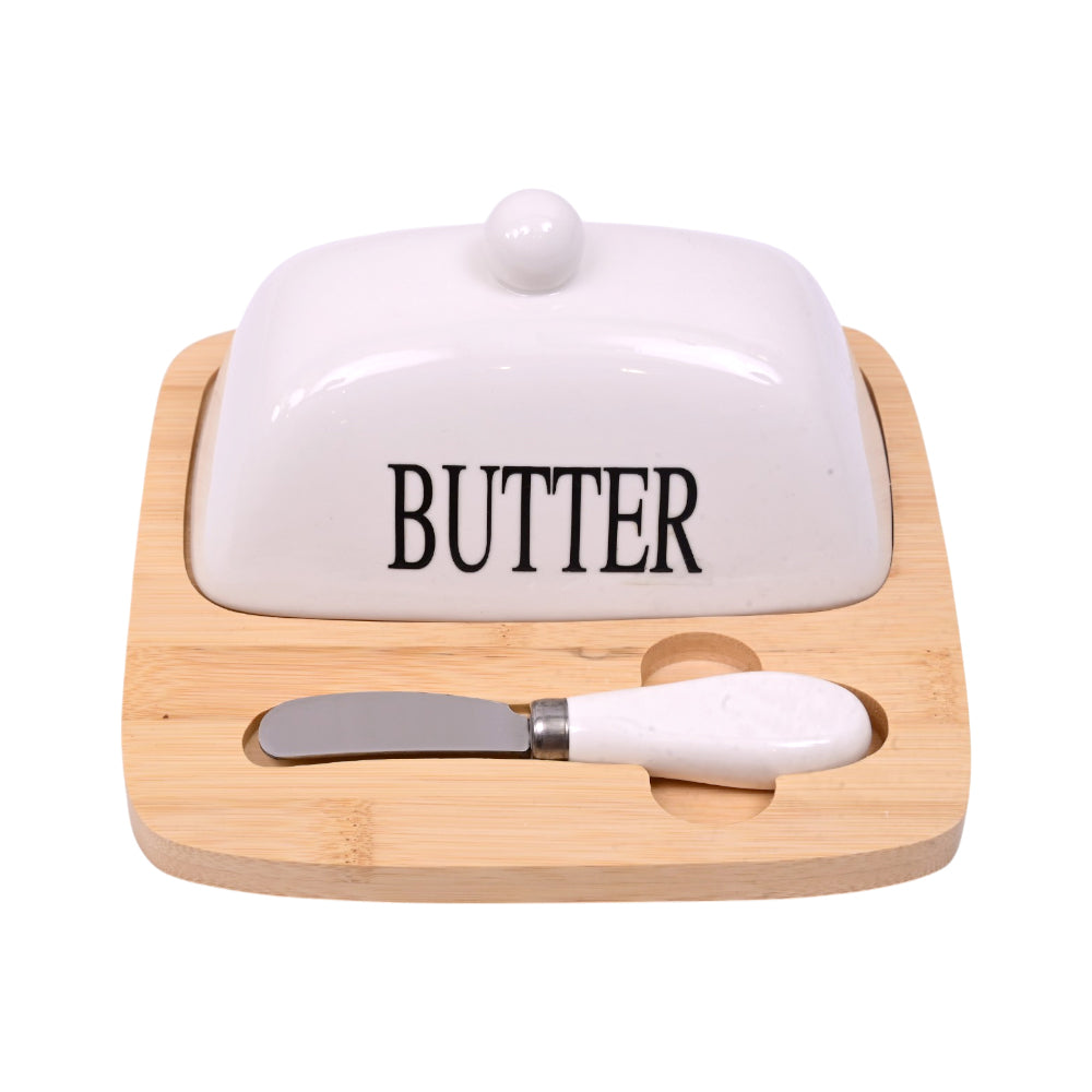DISH BUTTER SET 3 PCS PORCELAIN IR QX25/ZY126-7
