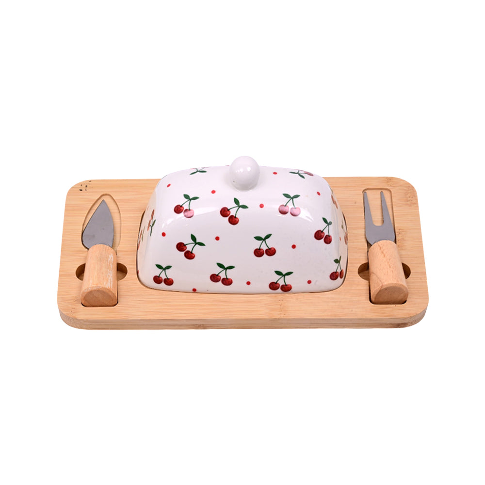 DISH BUTTER SET 4 PCS PORCELAIN IR QX28/ZY1284-3