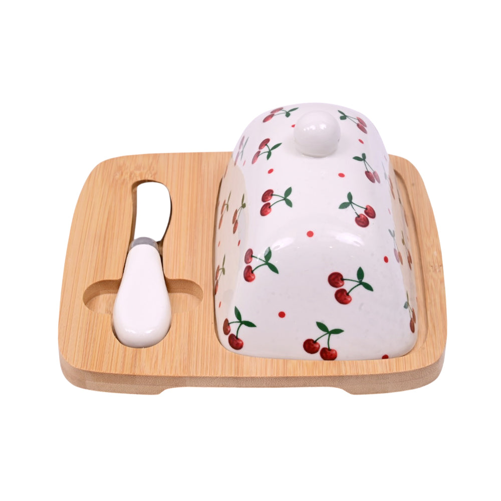 DISH BUTTER SET 3 PCS PORCELAIN IR QX29/ZY1284-2