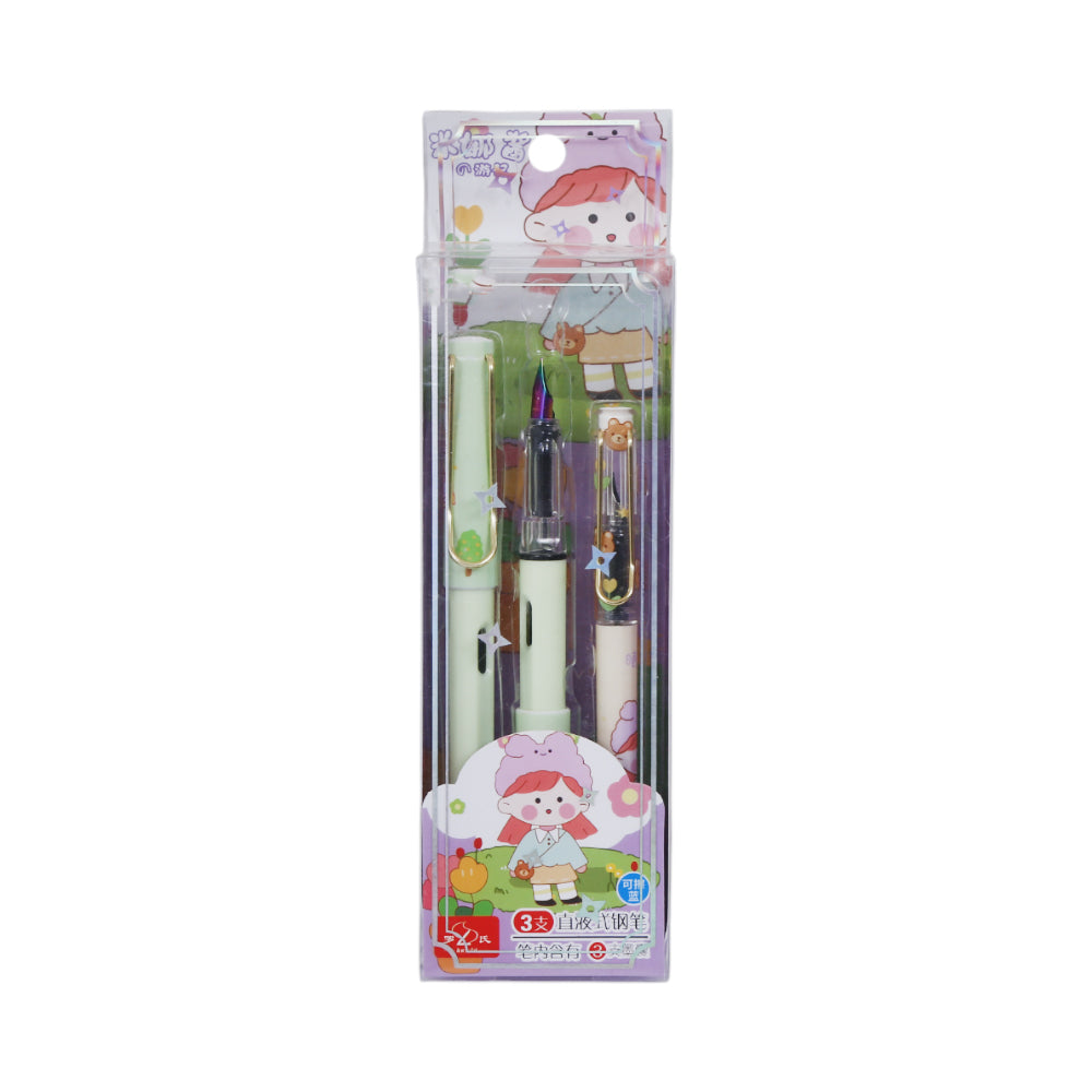 7689 FOUNTAIN INK PEN 3PC SET