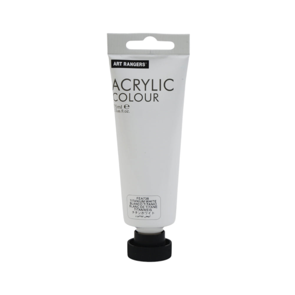 FEA75T ACRYLIC COLOUR TUBE WHITE 75ML