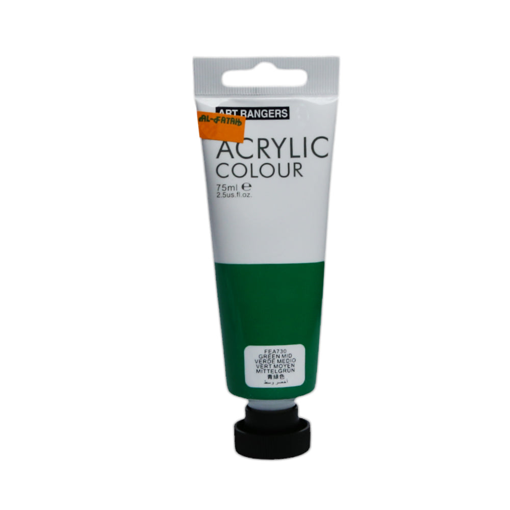 FEA75T ACRYLIC COLOUR TUBE GREEN 75ML