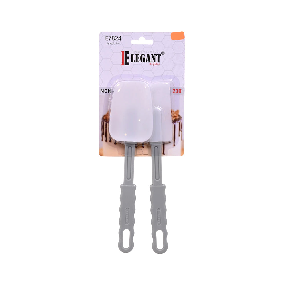 SPATULA SILICONE SET 2PC ELEGANT E7824