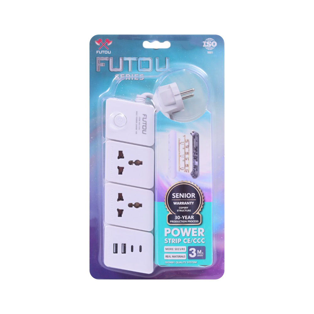 FUTOU EXTENSION SOCKET 3-METER 2500W 10A IR 113U