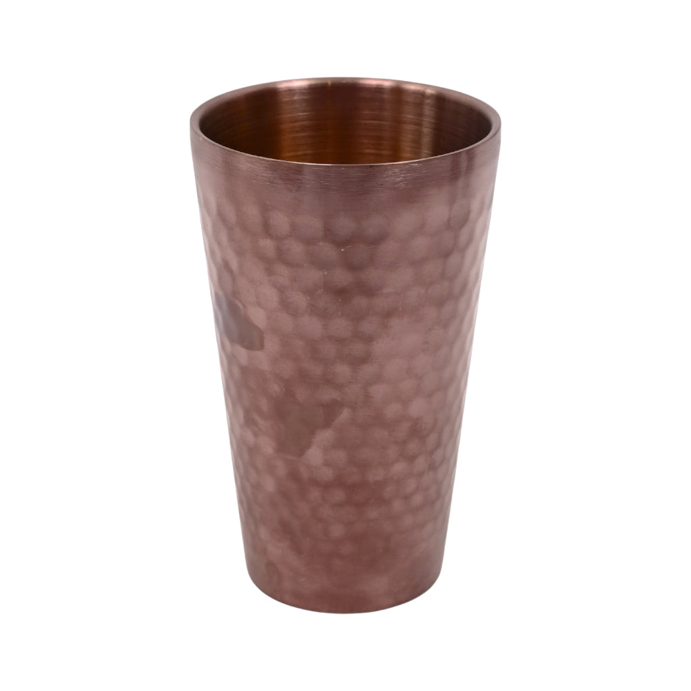 GLASS STEEL COPPER HAMMERED 28-10/8774 Pack oF 6