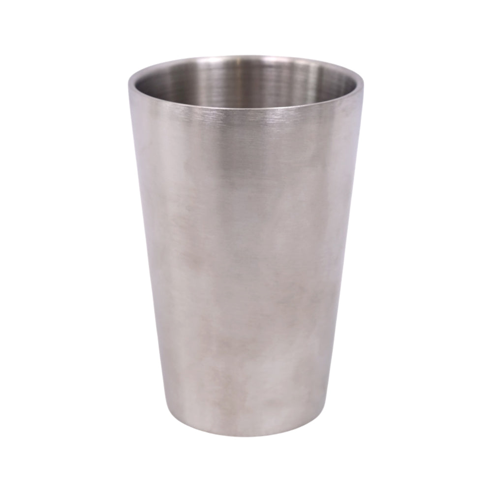GLASS STEEL SILVER DOUBLE PLAIN 28-16/8775 Pack oF 6