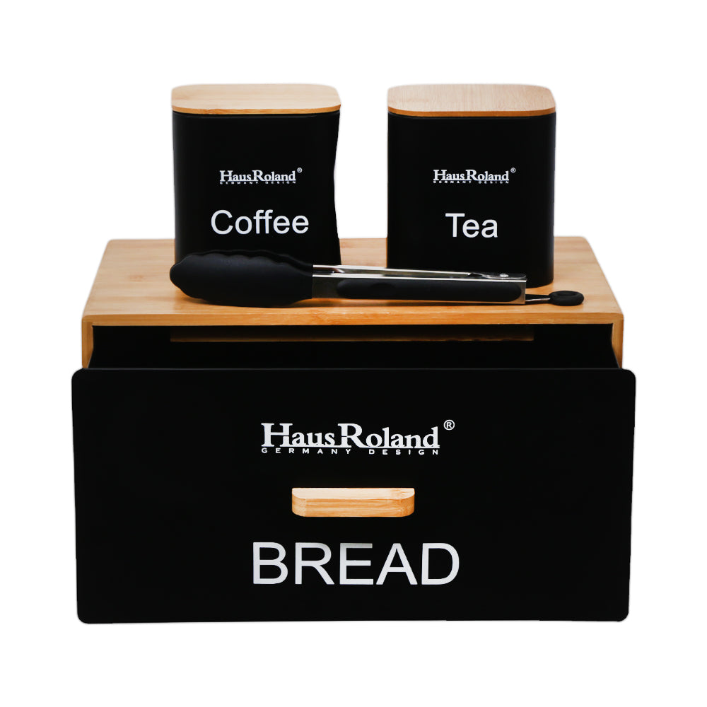 BREAD BOX SET 4PC HAUSROLAND HR407-1