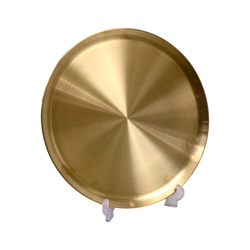 TRAY ROUND GOLDEN 7-3/8339